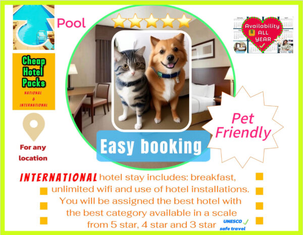 • 5 star hotel PET FRIENDLY anywhere in the world 🌎